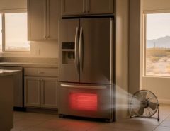Refrigeration unit overheating inside a Las Vegas home kitchen