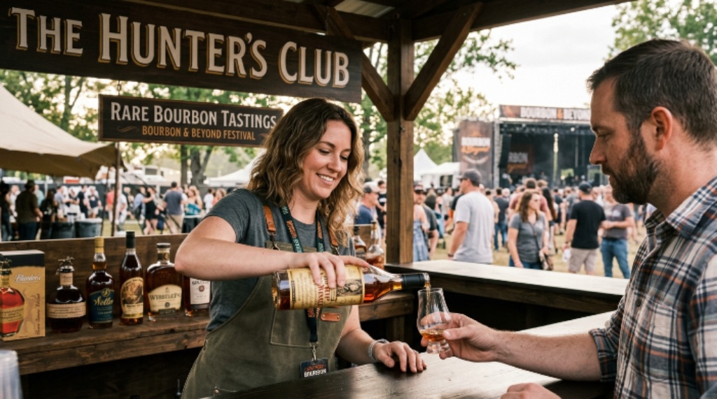 Rare bourbon pours at the Hunter's Club at Bourbon and Beyond festival