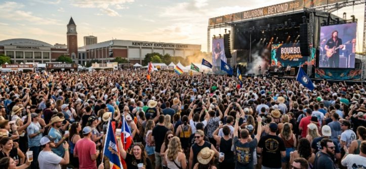 Bourbon and Beyond 2026 festival crowd at Kentucky Exposition Center Louisville