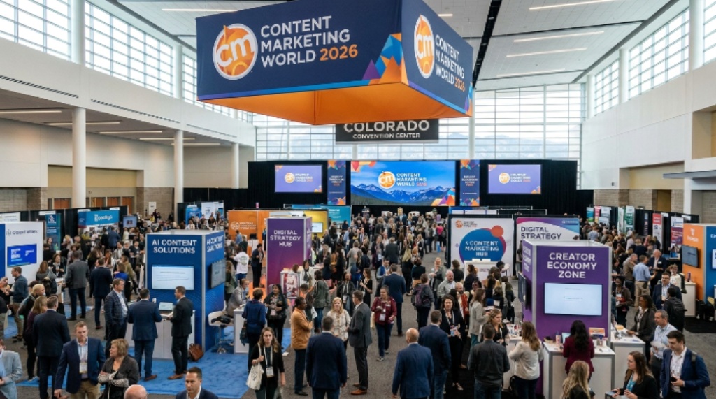 Expo floor at Content Marketing World 2026 Colorado Convention Center